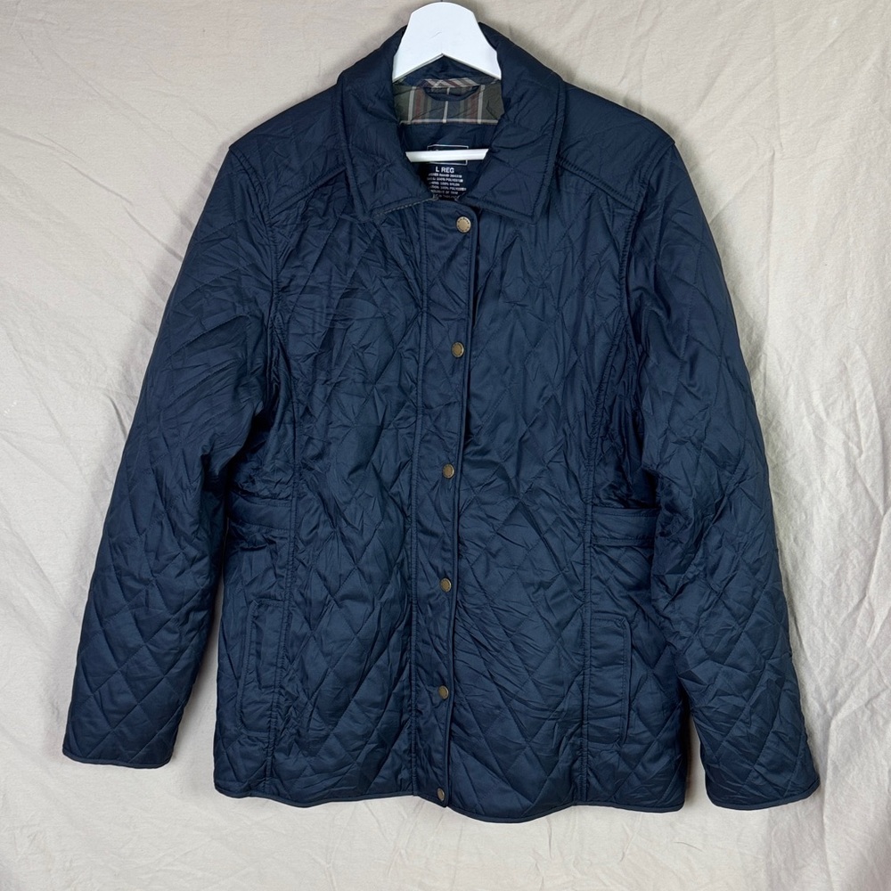 L.L. Bean Quilted Jacket in Navy Blue